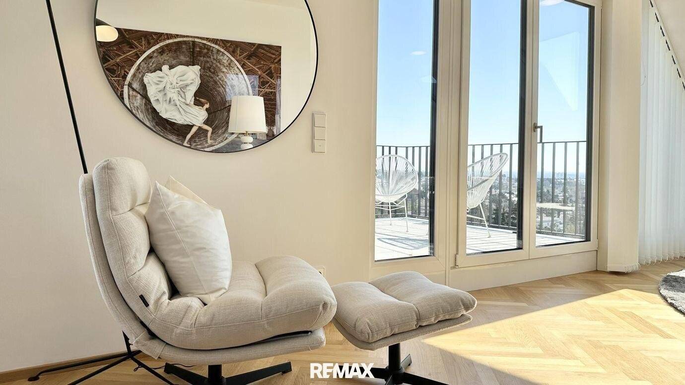 Top floor apartment roof terrace balcony