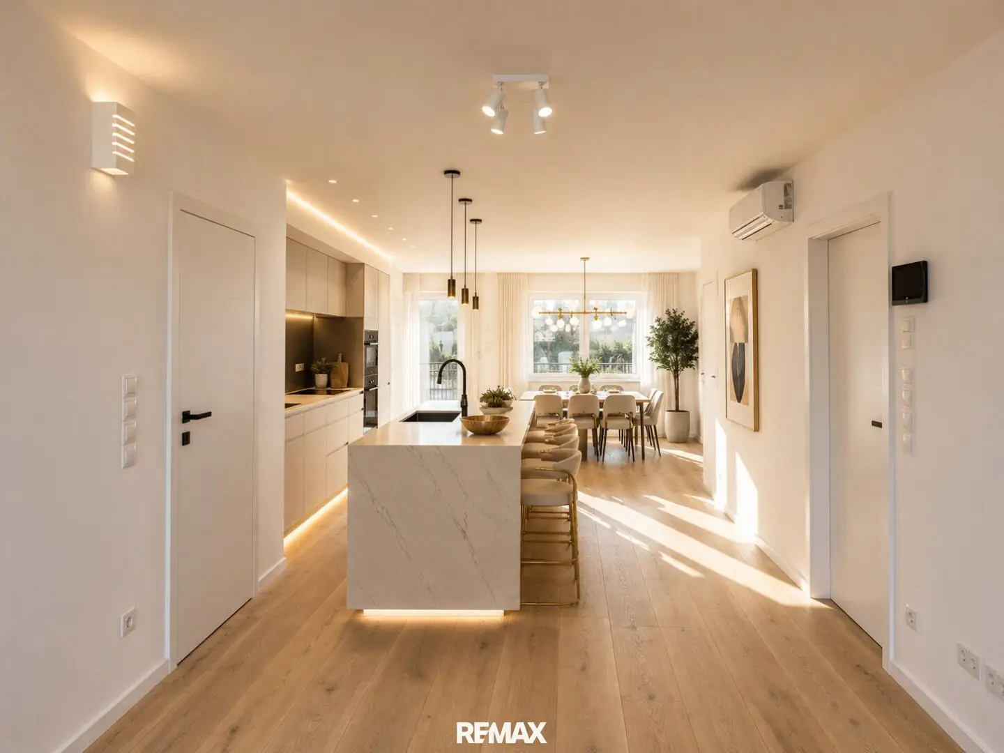 Attic apartment in historic building with city view