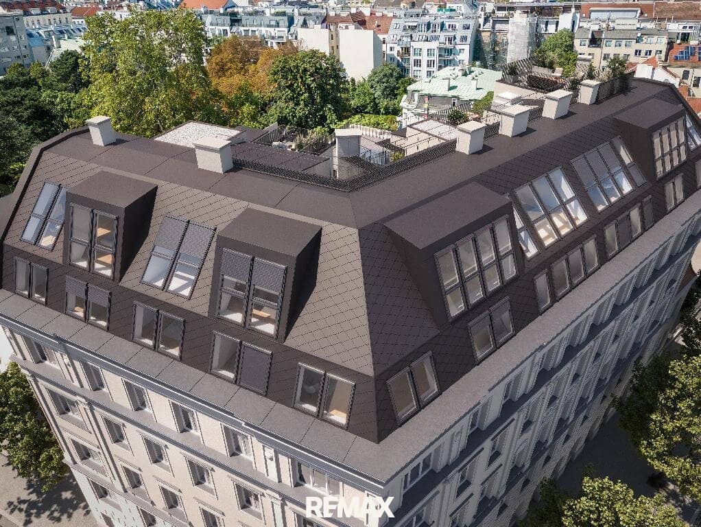 Dachgeschosswohnung Stilaltbau mit Cityblick