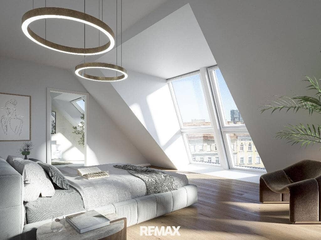 Dachgeschosswohnung Stilaltbau mit Cityblick