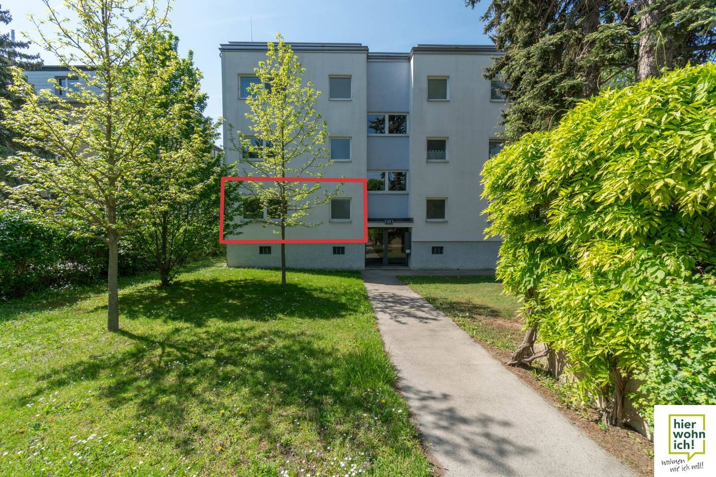 Wohnung Licht von drei Seiten Balkon Grünblick