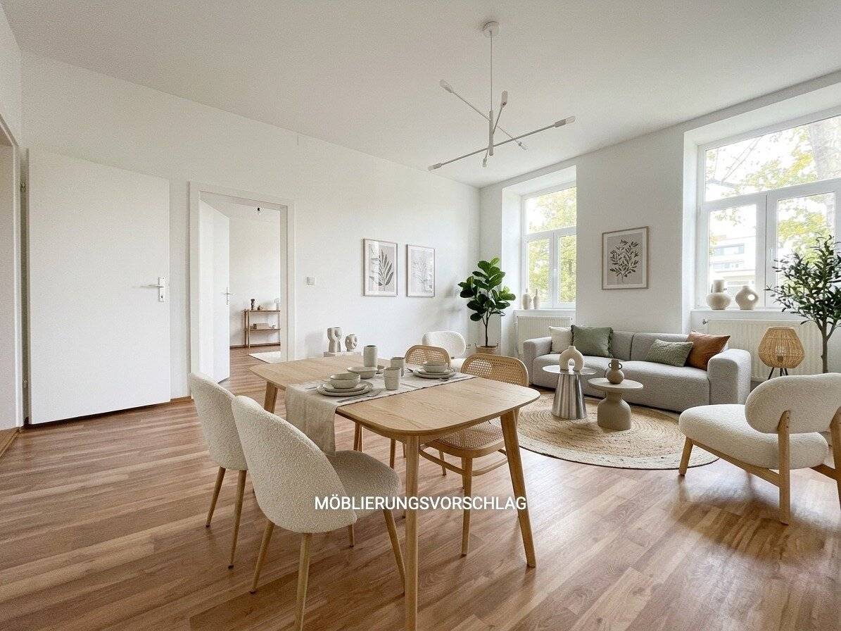 Wohnung direkt an der U3 hofseitig Grünblick