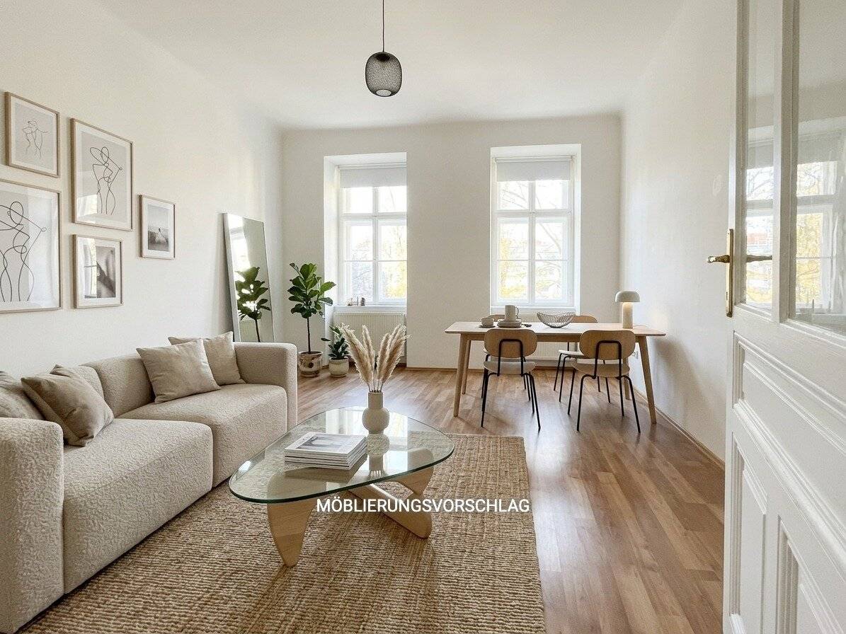 Etagenwohnung hofseitig ruhige Lage nahe U3
