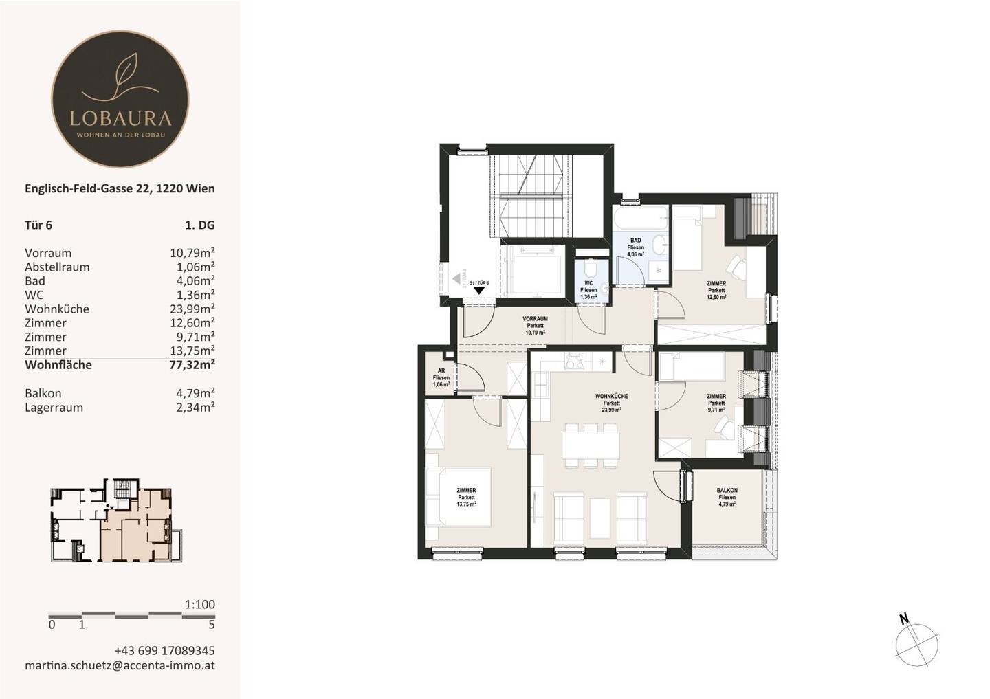 Newly built apartment with balcony in Lobau