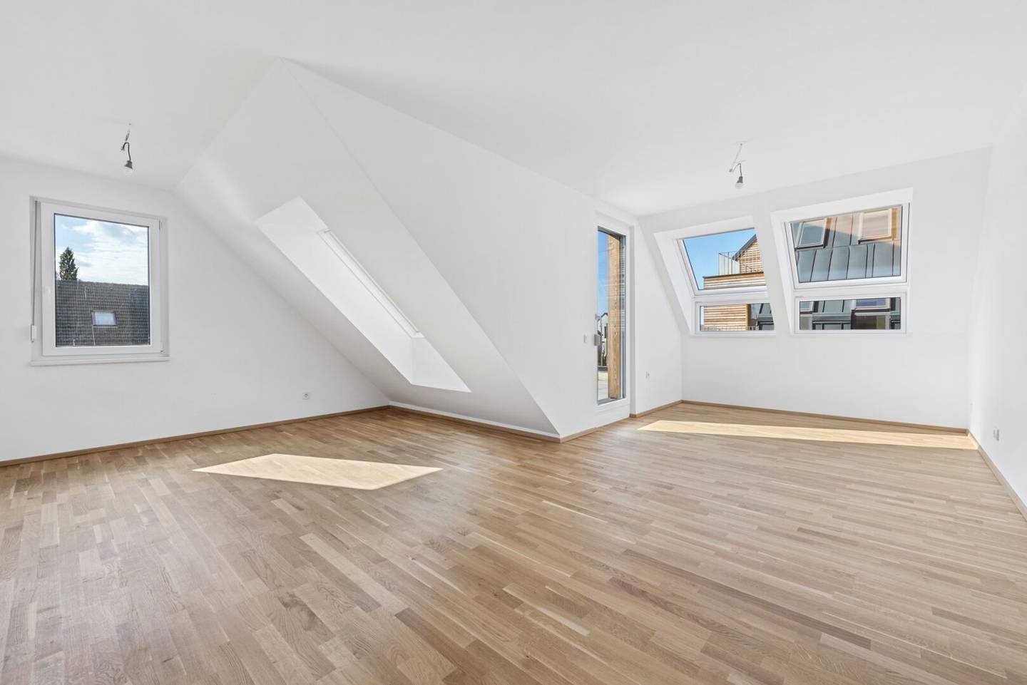 Attic apartment in Lobau with balcony first occupancy