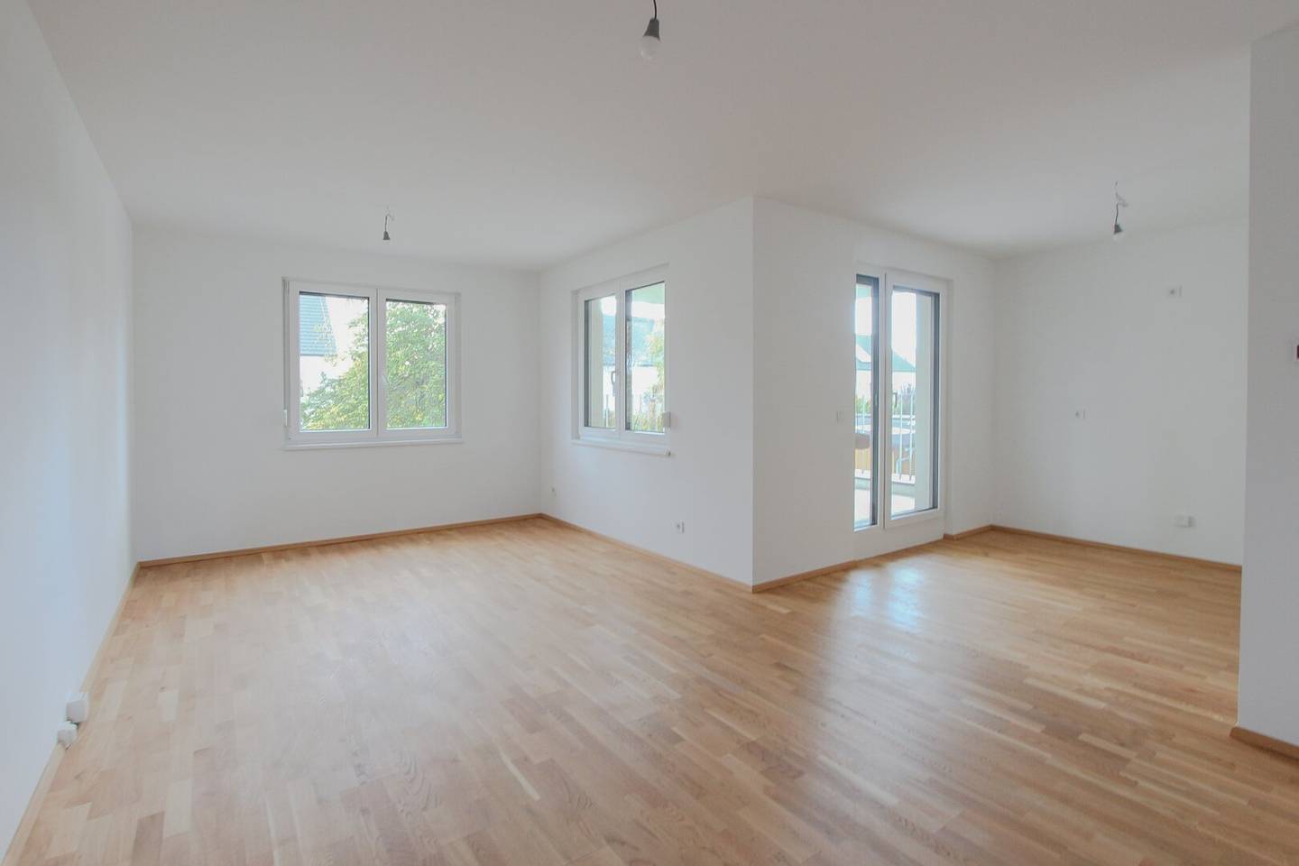 New build apartment Lobau balcony first occupancy