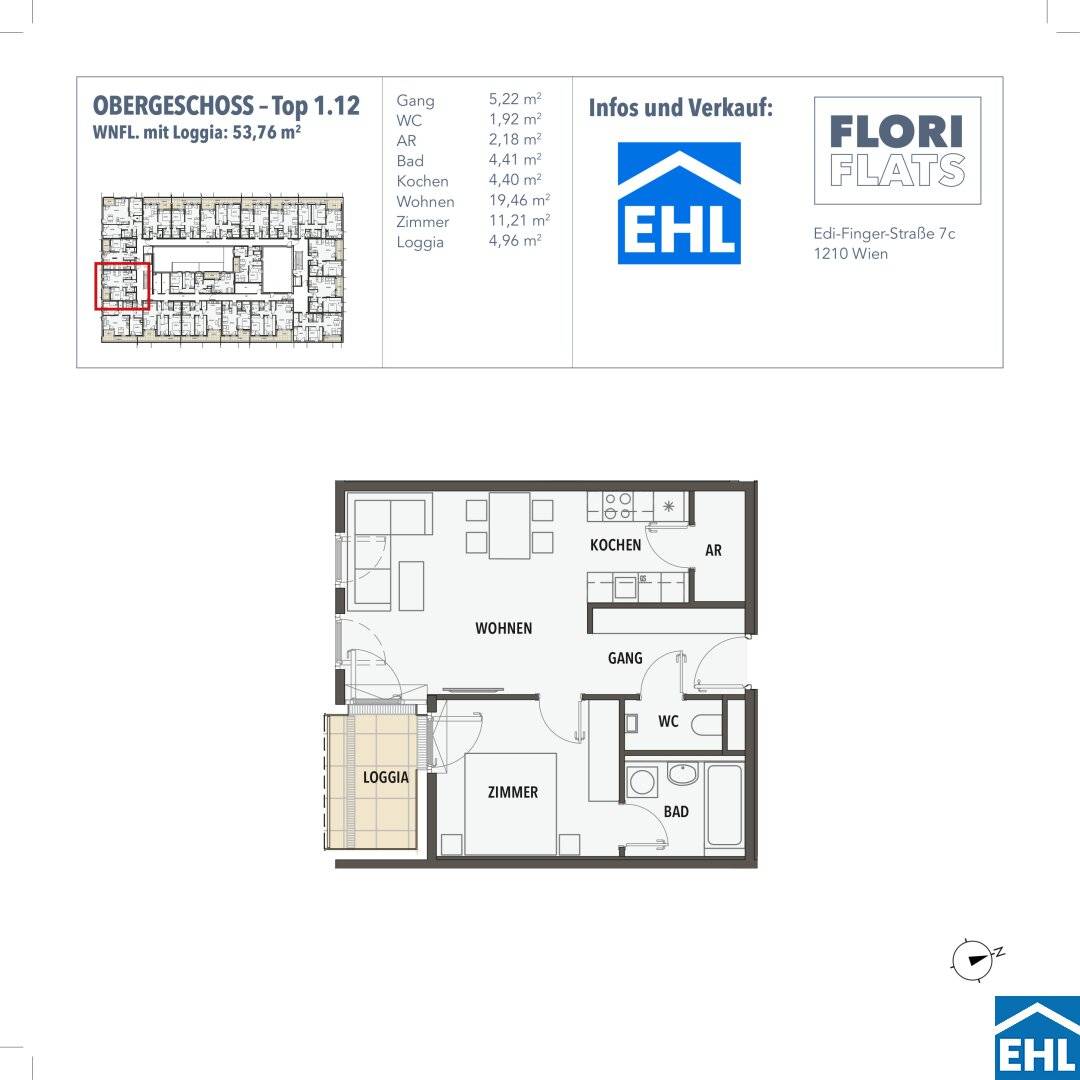 Wohnung Neubau Erstbezug Loggia Heurigengegend