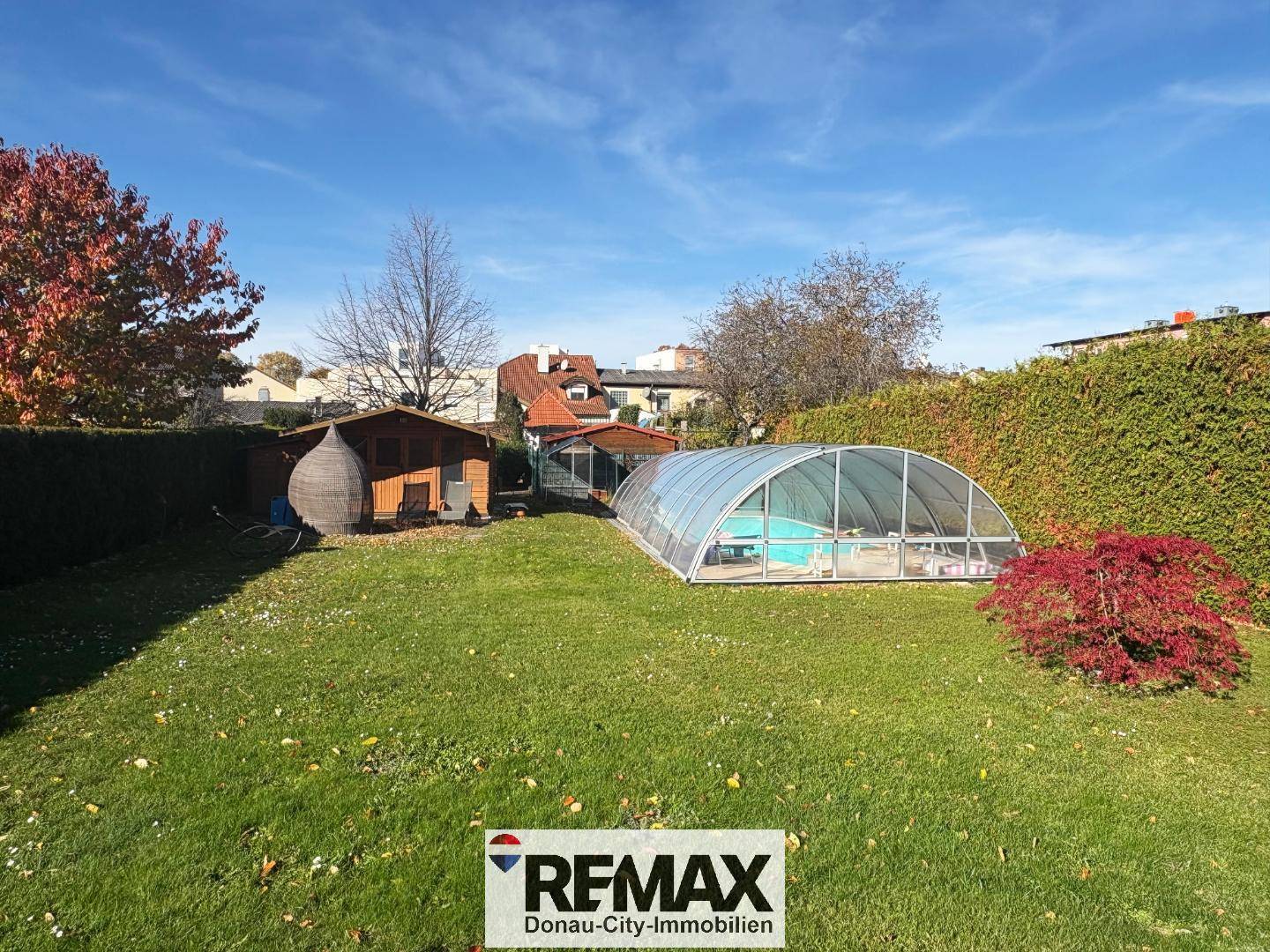 Wohnung mit sonnigem Garten Pool und Wintergarten