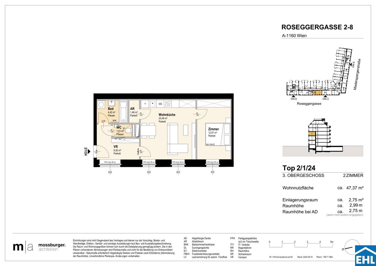 Wohnung Anlegerobjekt Innenhof Balkon