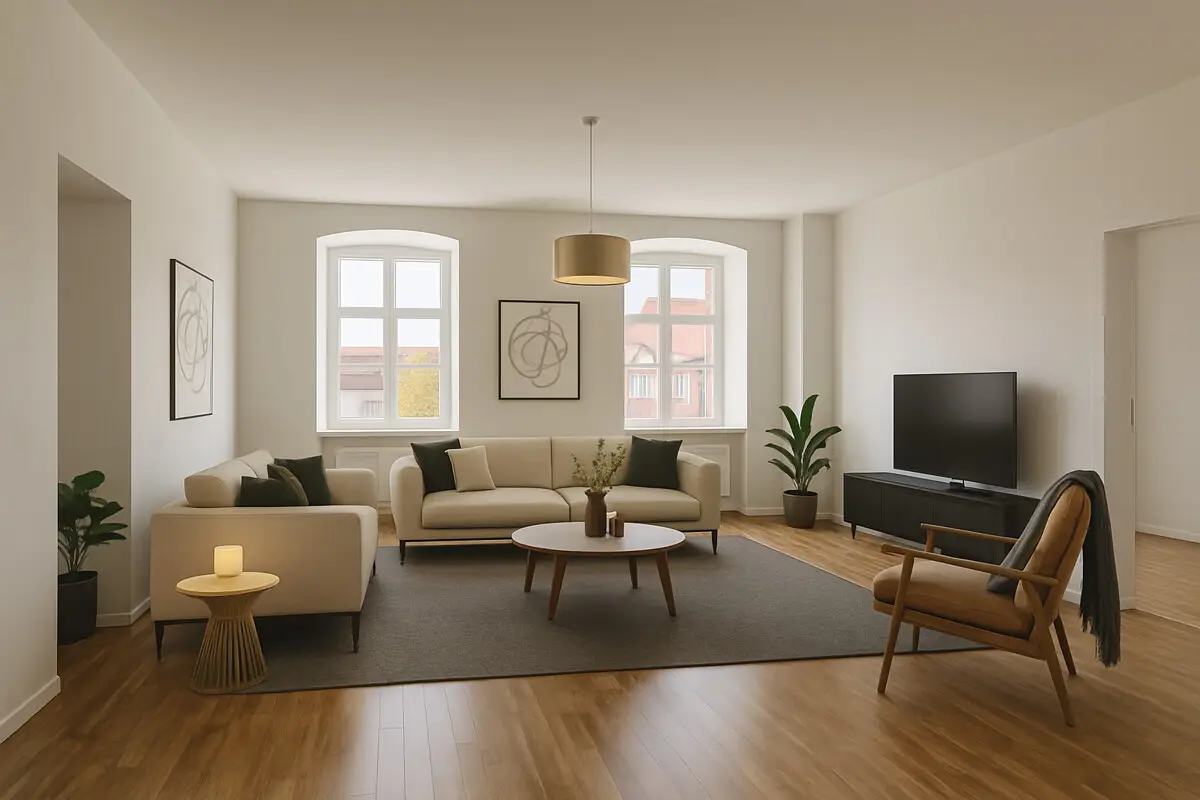 Top floor apartment in building with Schneeberg view