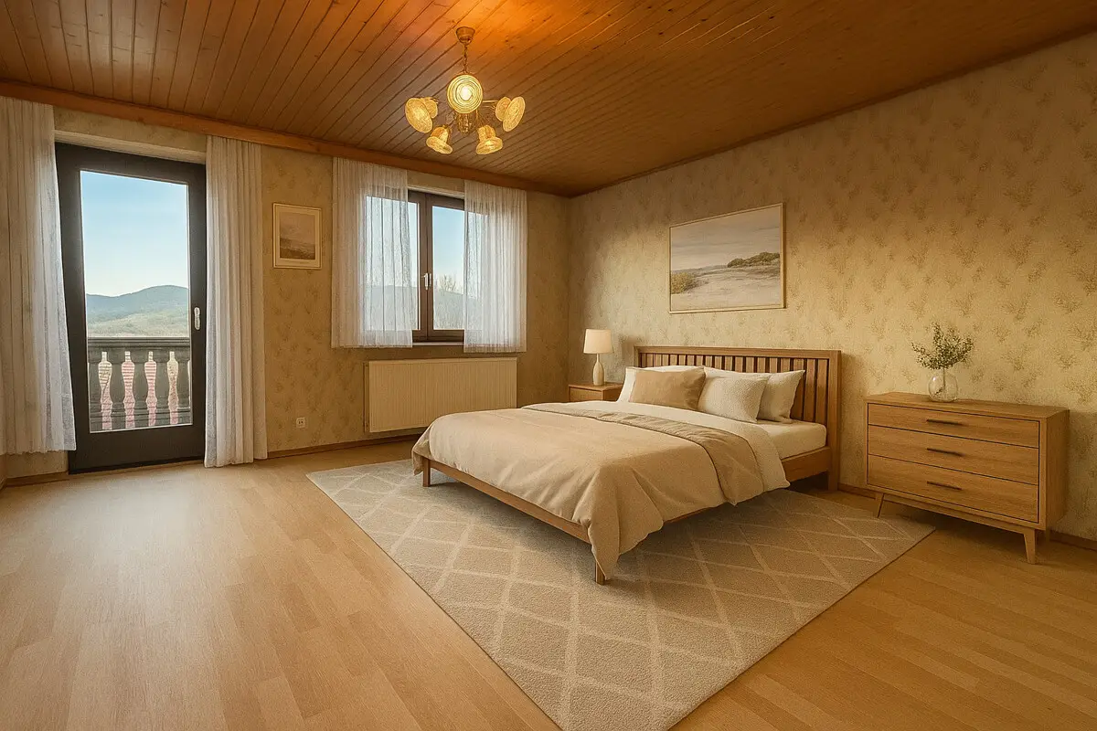 Apartment with a generous garden and ample space