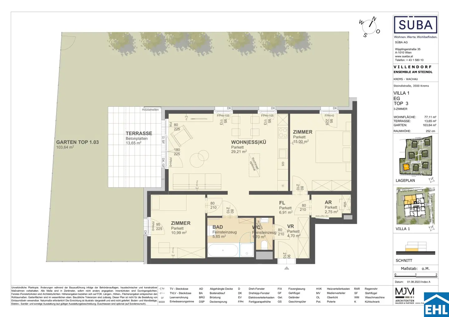 Wohnung mit Privatgarten und Terrasse im Grünen