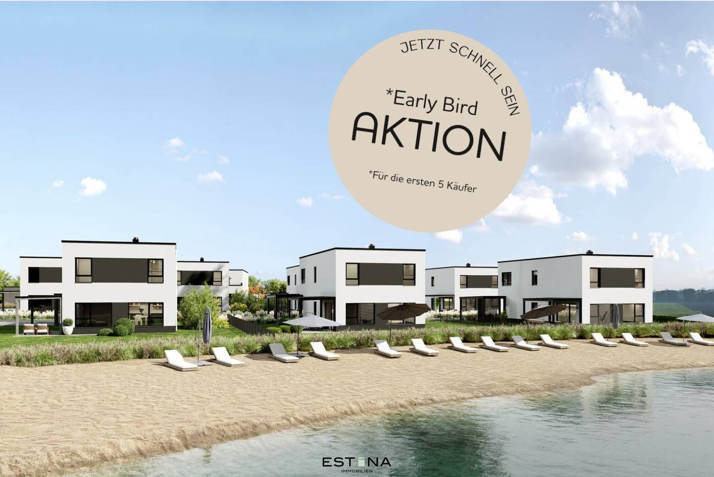 Moderne 4-Zimmer-Wohnung mit Seezugang direkt in Parndorf am See