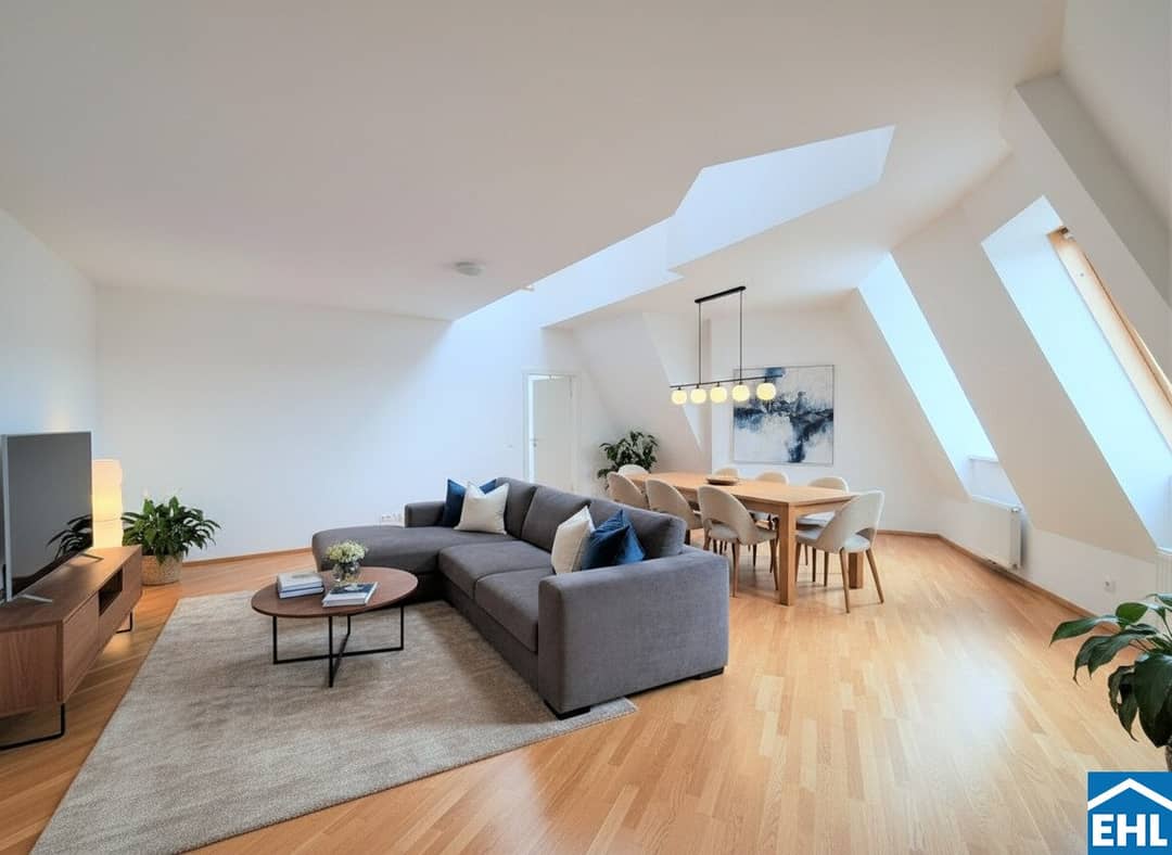 Attic apartment terrace near Liechtensteinpark