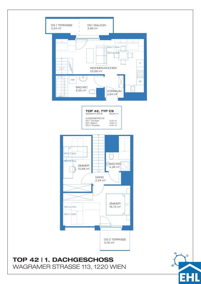 Apartment near Donauzentrum and Old Danube