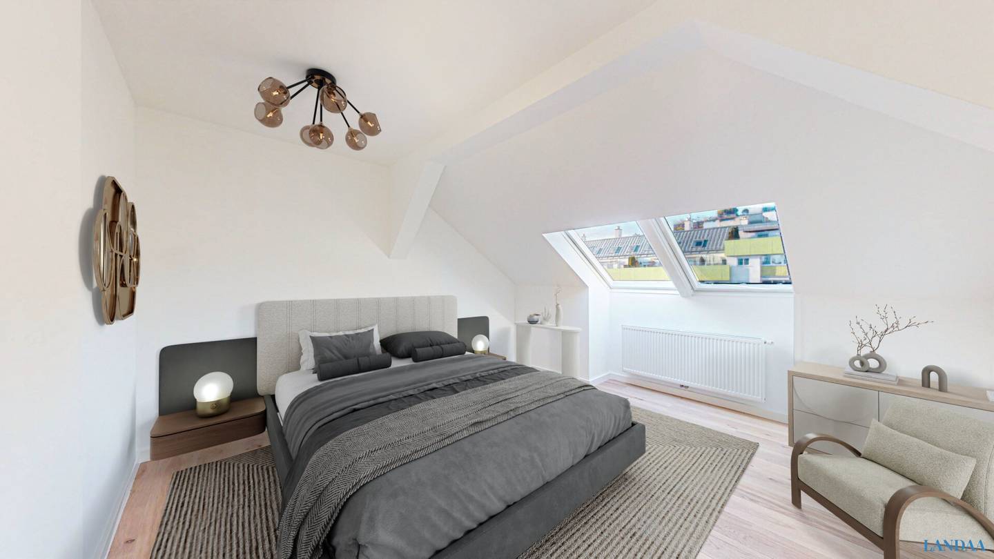 Dachgeschosswohnung mit großer Wohnküche
