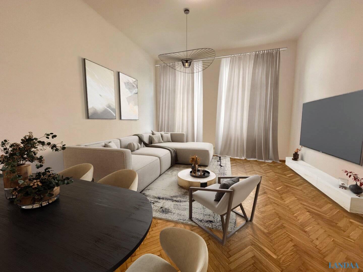 Freshly renovated apartment with lift