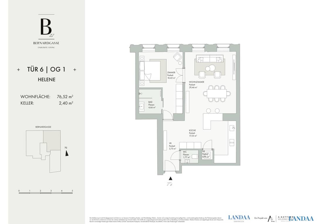 Helene - 2-Zimmer Wohnung