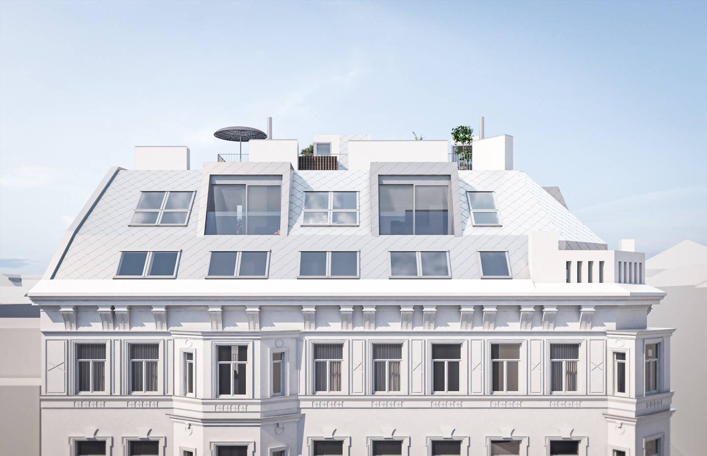Attic apartment with building permit and lift