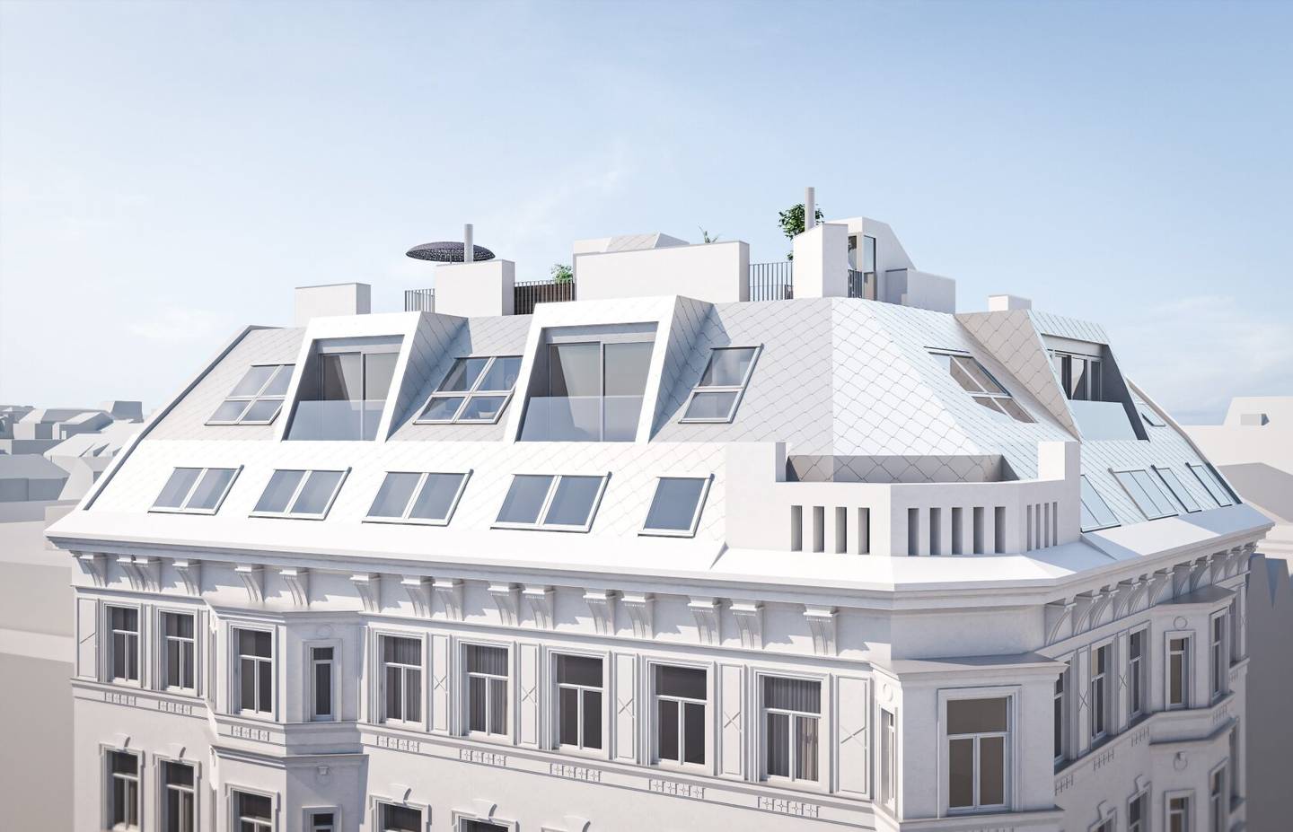 Attic apartment with building permit and lift