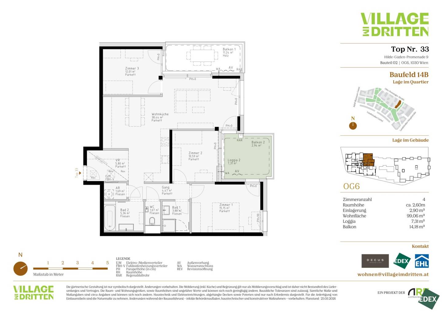 New build apartment first occupancy near Bert Brecht Park