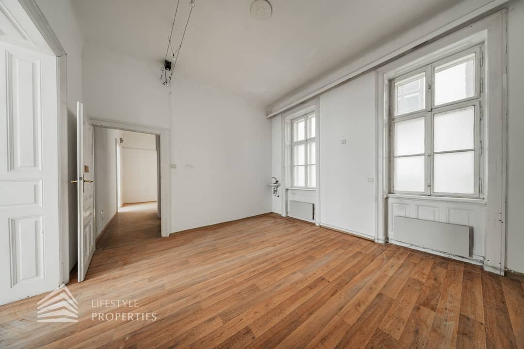 Old building apartment with grand salon Erker lift