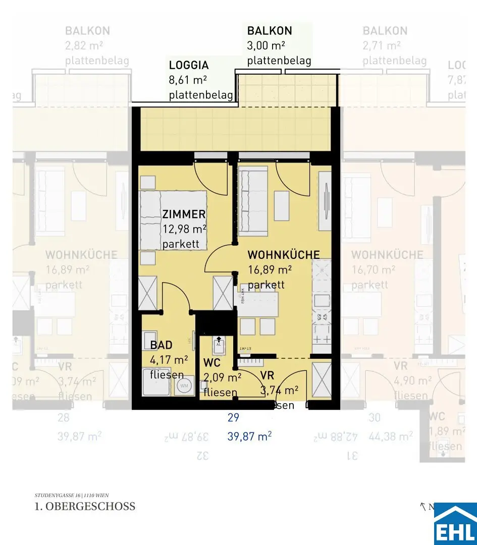 Ihr neues Zuhause in Simmering: Komfortable 2- und 3-Zimmer-Wohnungen mit Freifläche