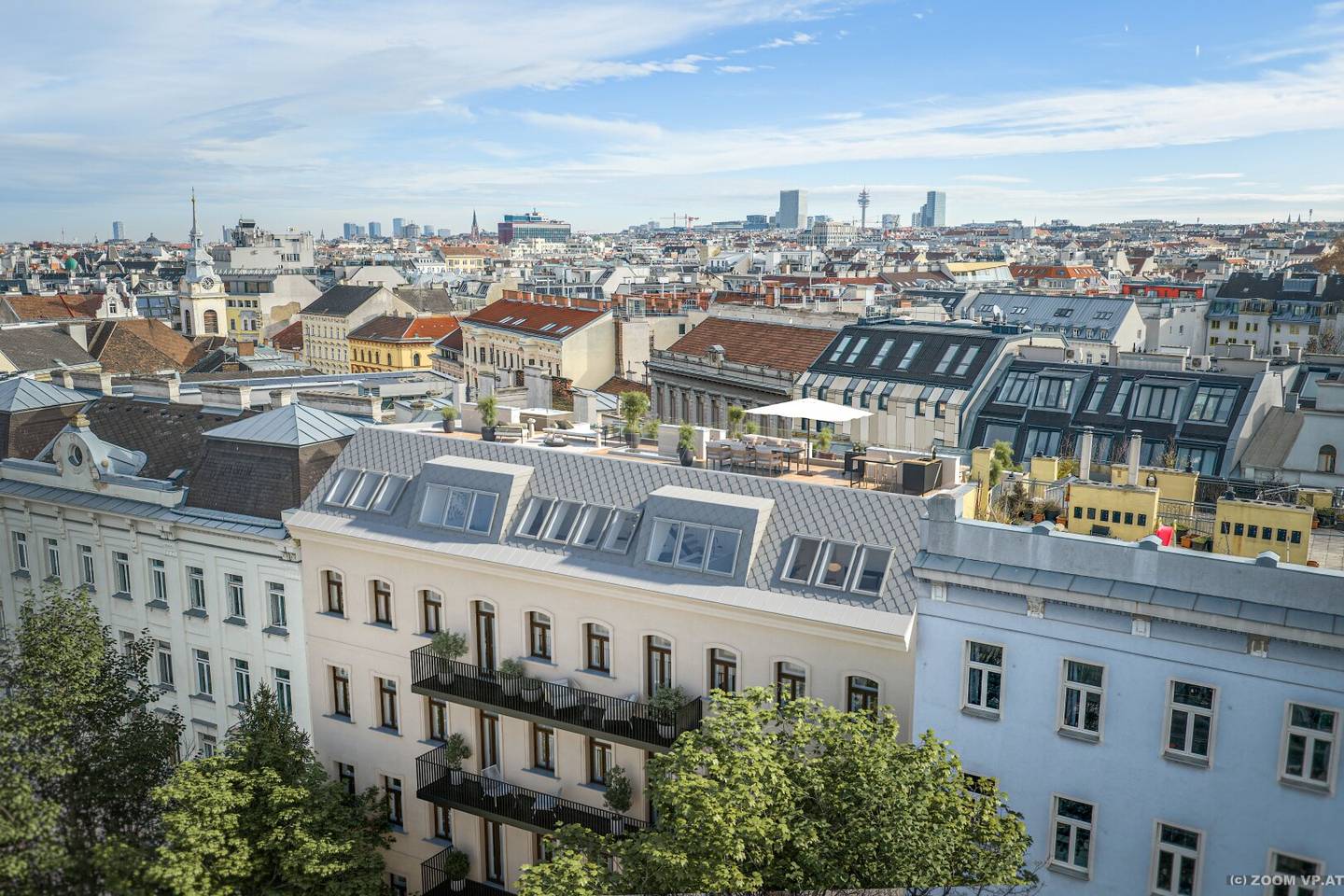 Building permit approved raw attic in a central location in Vienna