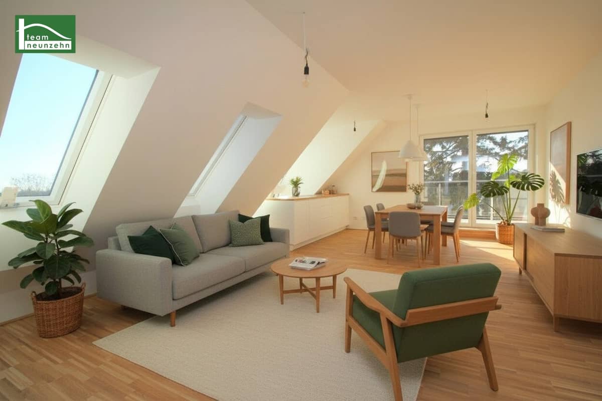 3-Zimmer-Dachgeschosswohnung in Wien 1220 mit privater Dachterrasse