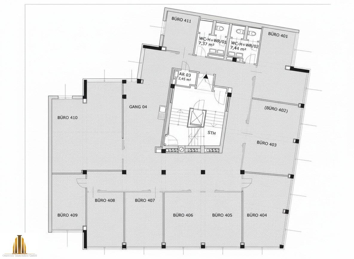 Exklusive Büro- oder Praxisfläche in 1100 Wien – 325m² für 8.197,04 € Miete!