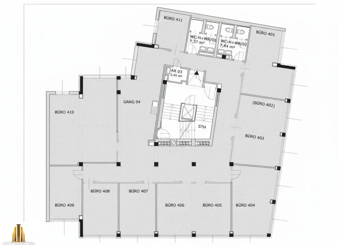 Exklusive Büro- oder Praxisfläche in 1100 Wien – 325m² für 8.197,04 € Miete!