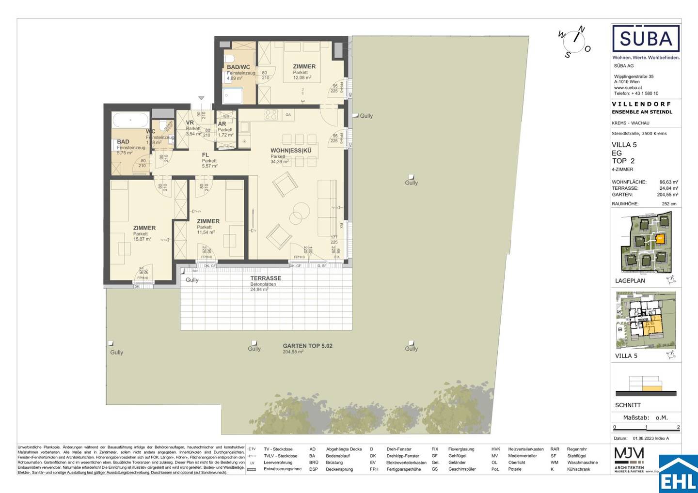 Wohnung Neubau Panoramablick Donau Göttweig