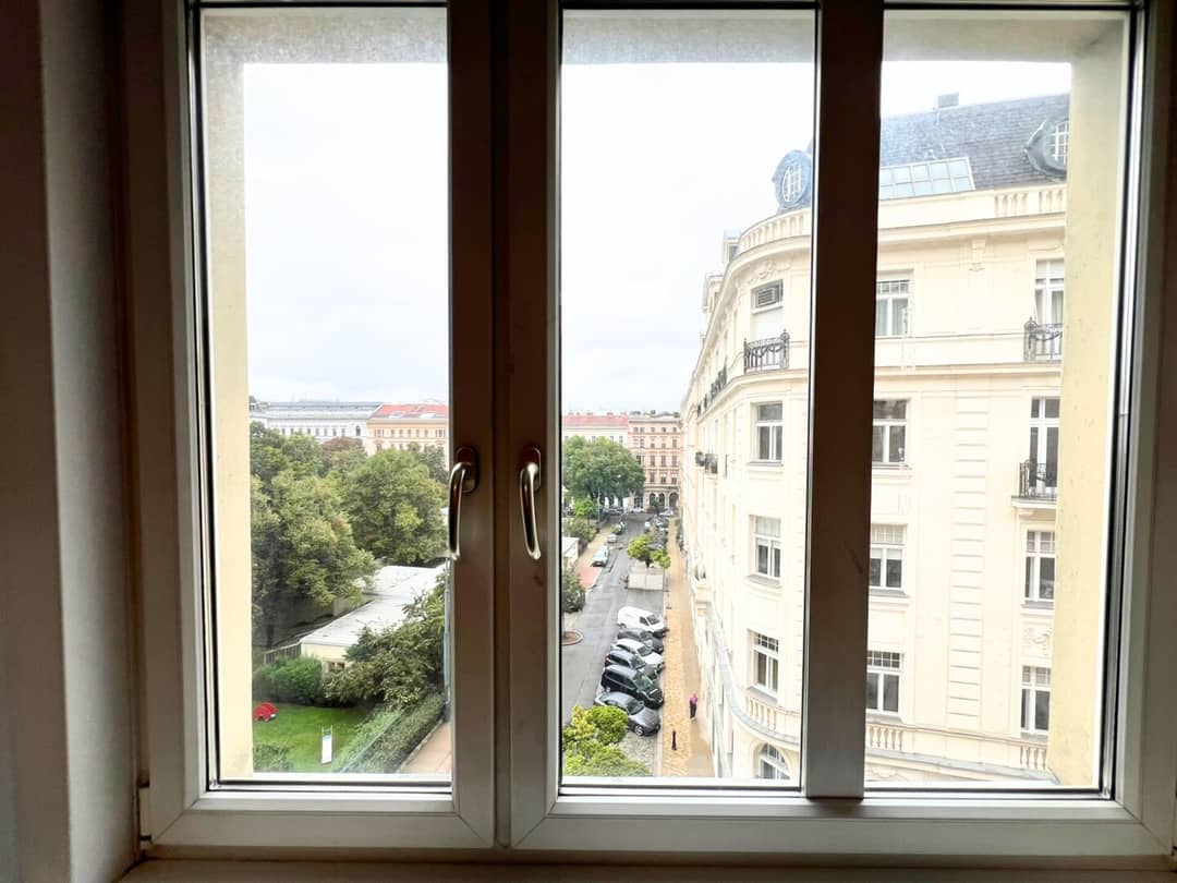 Wohnung mit Klimaanlage Blick ins Rudolfspark