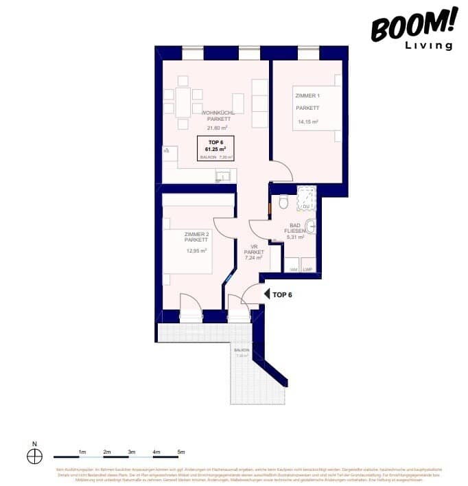 Terrace Apartment 61m² Hernals