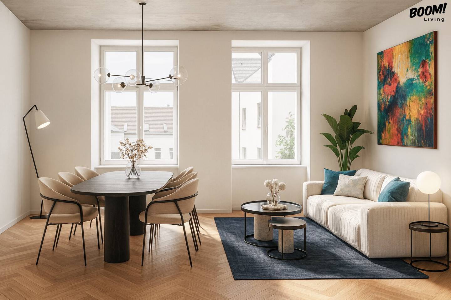 Revitalisierte Dachgeschosswohnung mit Südwest Terrasse und Weitblick