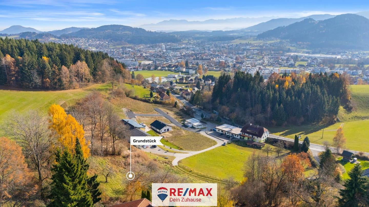 Großes Baugrundstück in Feldkirchen in Kärnten sonnig und ruhig