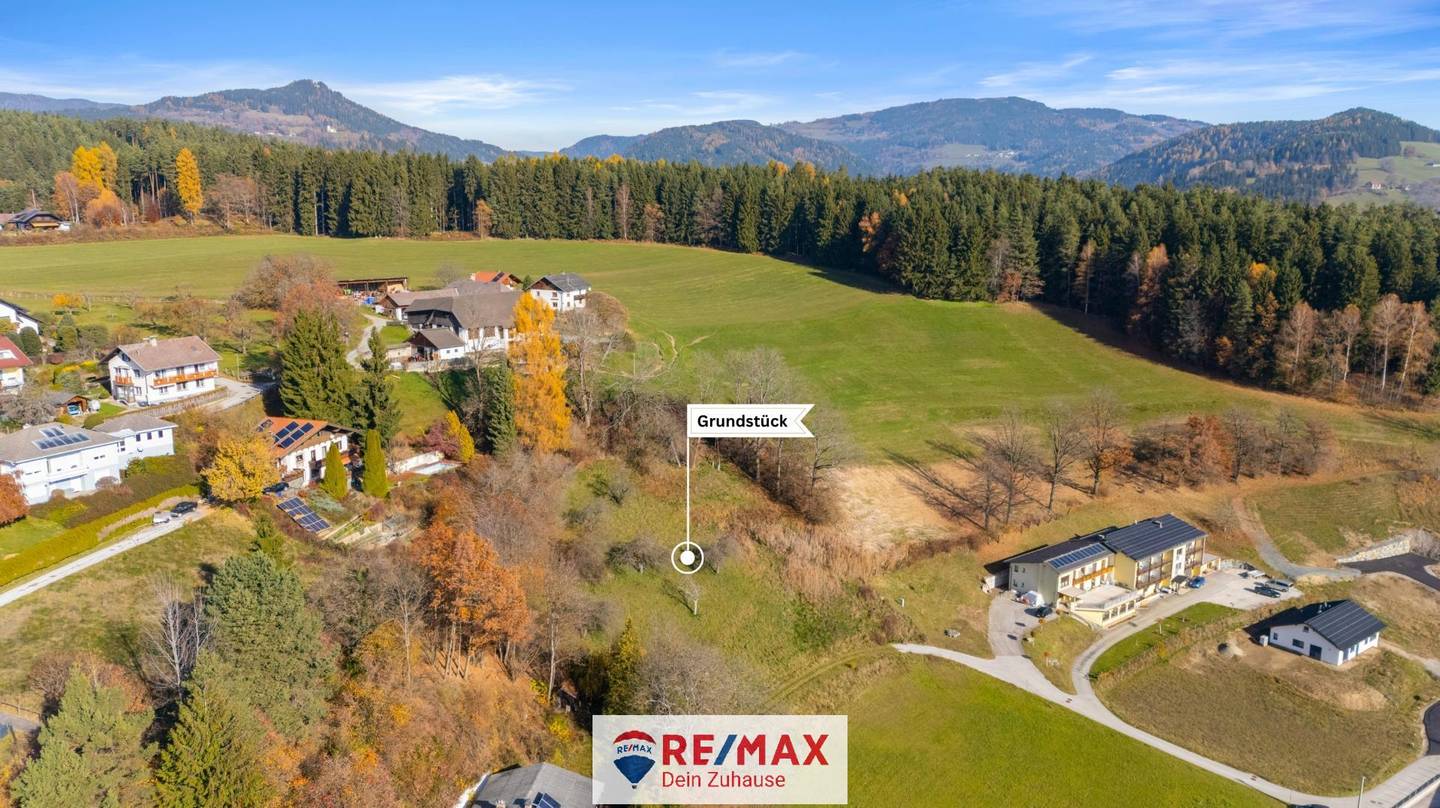 Großes Baugrundstück in Feldkirchen in Kärnten sonnig und ruhig