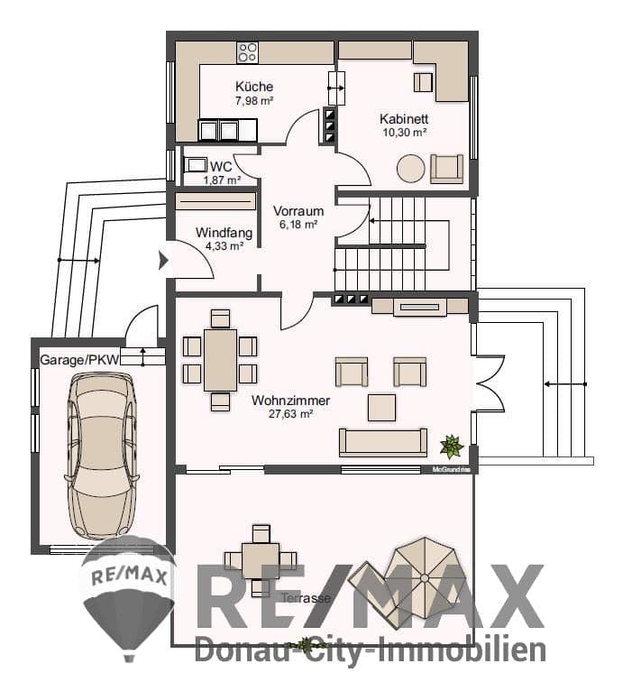 Vollmöbliertes 5-Zimmer-Einfamilienhaus mit Garten in Stammersdorf