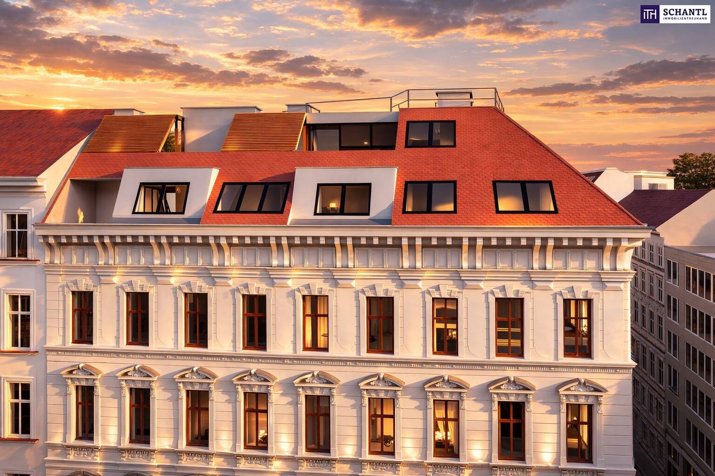 Penthouse with private lift access and south-facing terrace