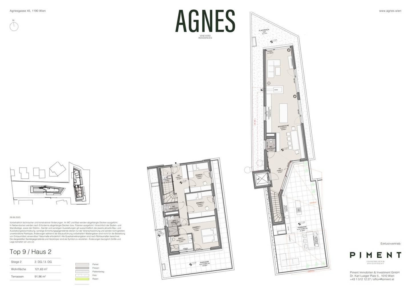 Dachgeschosswohnung mit zwei Terrassen Weitblick