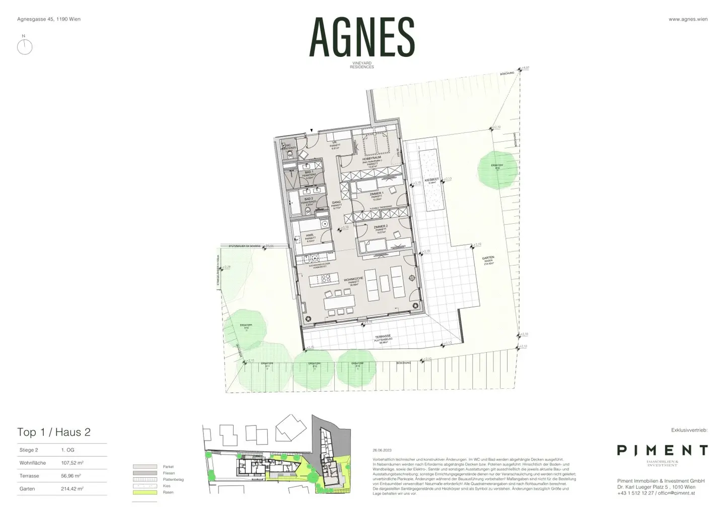 Newly built apartment Neustift am Walde garden