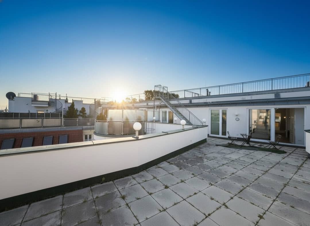 Dachgeschosswohnung mit Panoramablick Dachterrasse