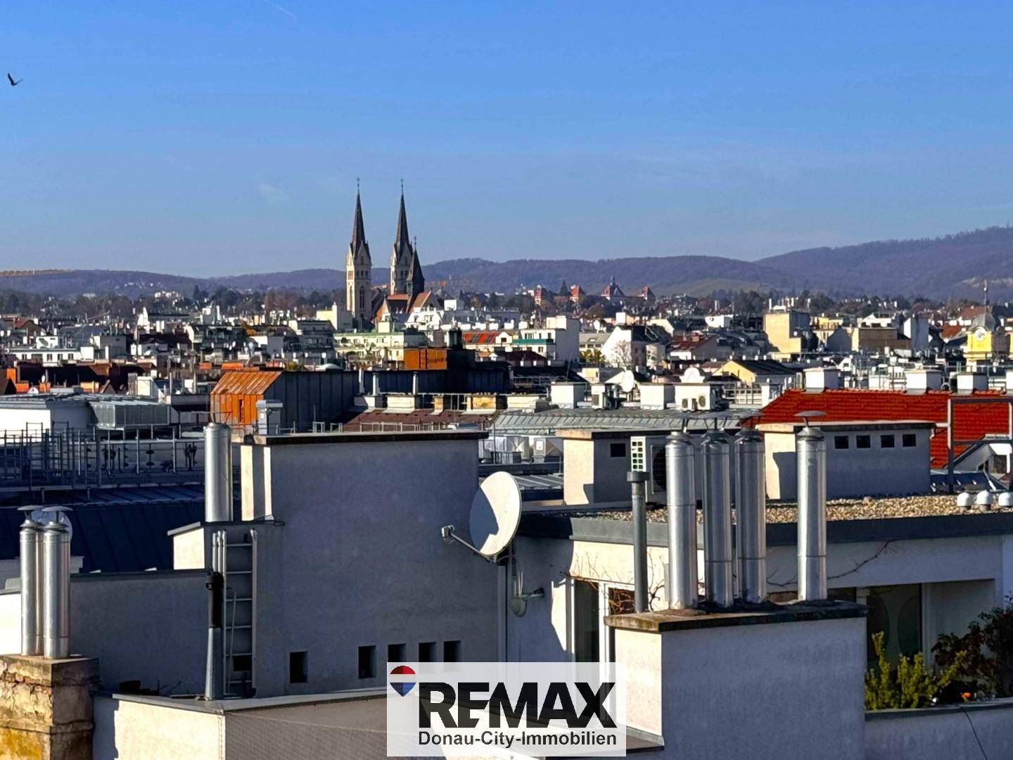 Penthouse mit Dachterrasse und Panoramablick über Wien