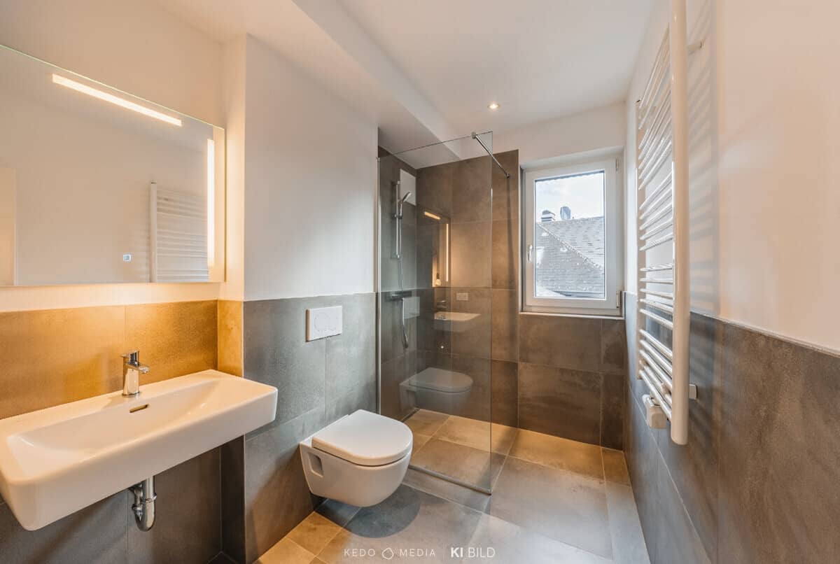 Penthouse with roof terrace in quiet southwest location near Salzach river
