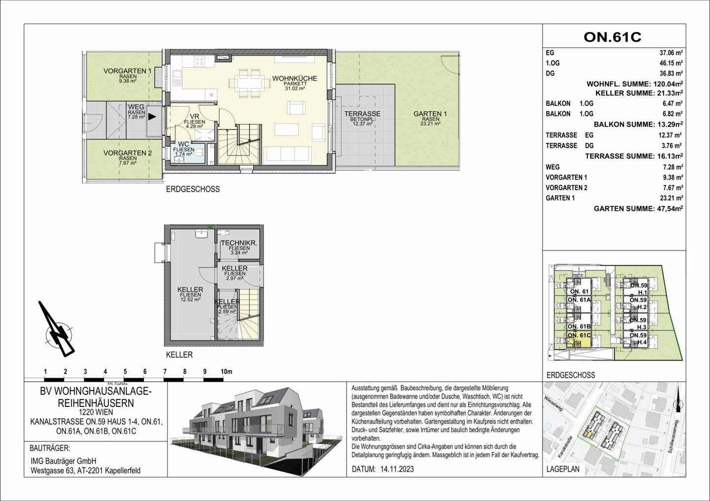 New construction project - Dreamlike houses in 1220 Wien - commission-free on own land