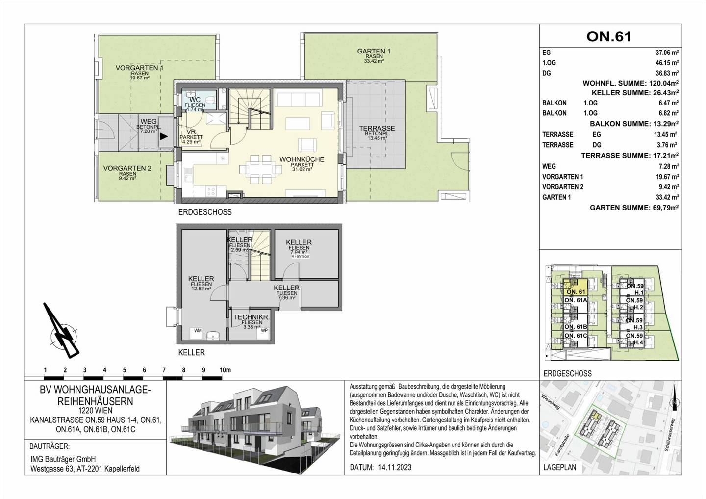 New construction project - Dreamlike houses in 1220 Vienna - commission-free on own plot