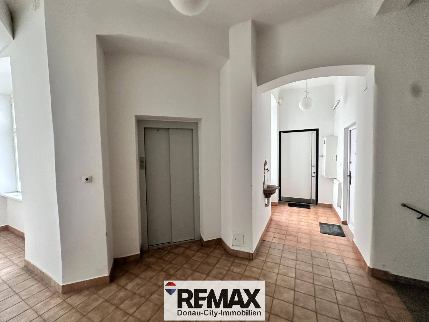 Old building apartment with bright kitchen