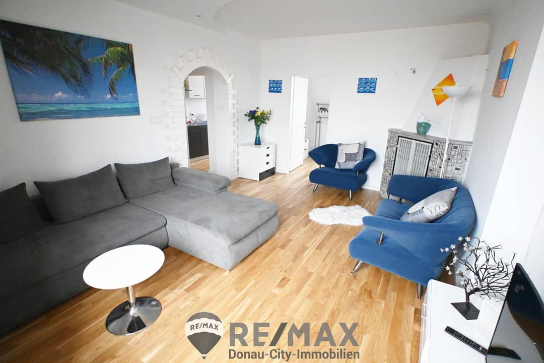 Dachgeschosswohnung mit Fernblick über Wien