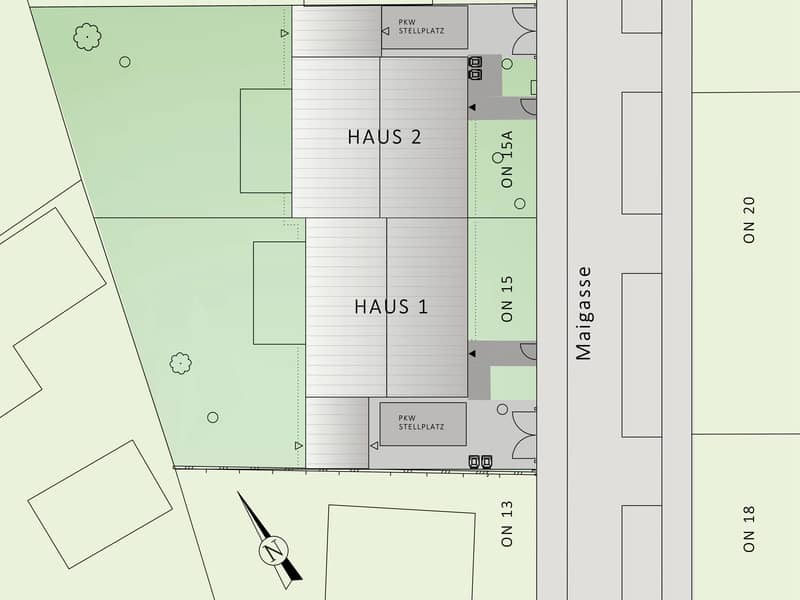Doppelhaushälfte in 1210 Wien, Maigasse 15 165 m² 5 Zimmer Erstbezug