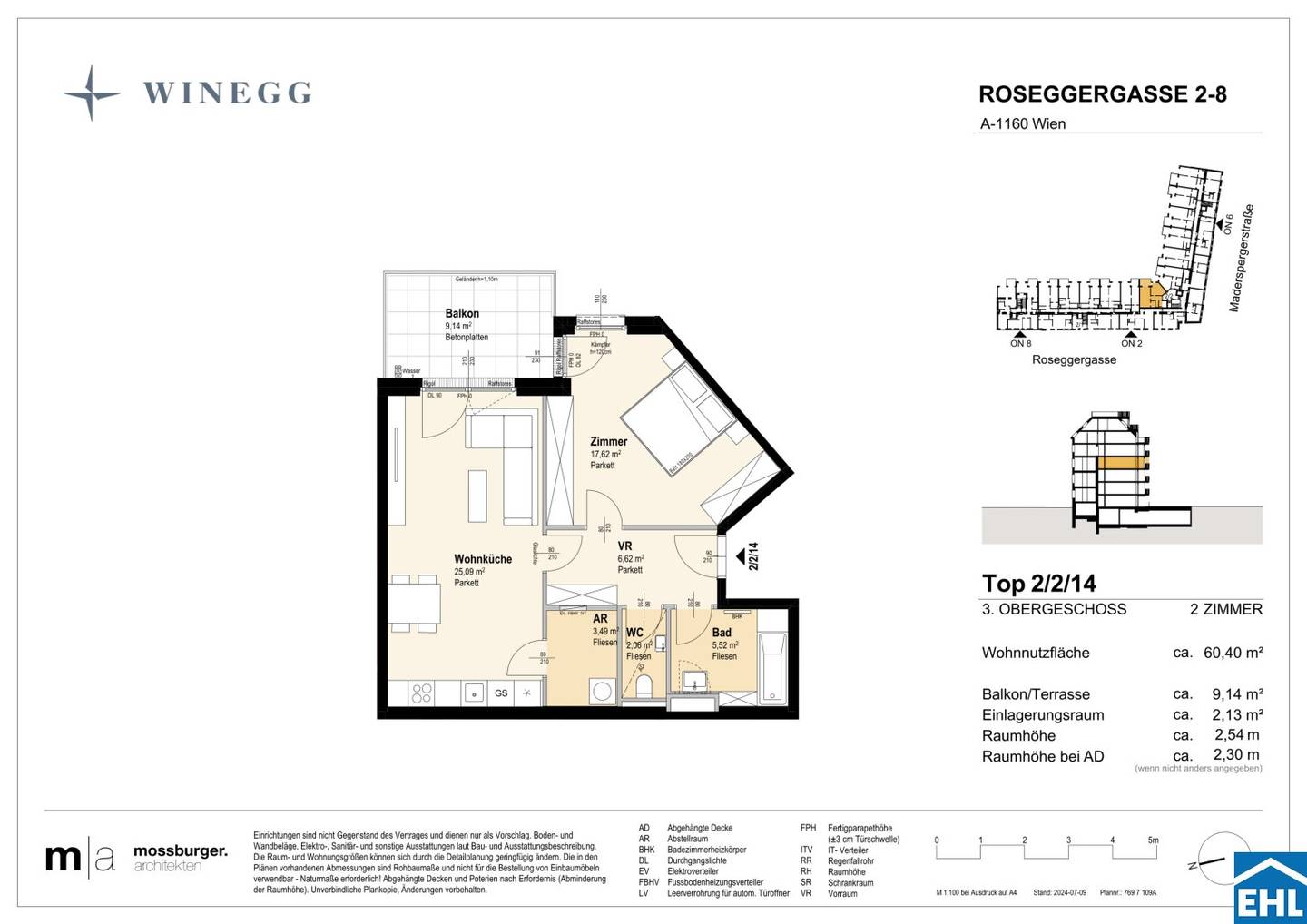 Wohnung Neubau Erstbezug nahe U3 Ottakring Balkon